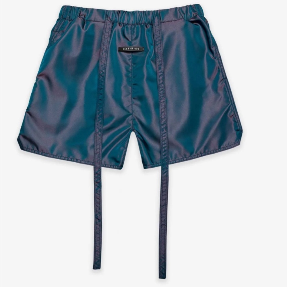 Fear of God Blue Iridescent Shorts
